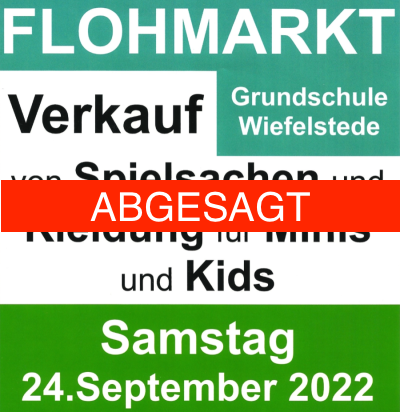 Read more about the article Der Flohmarkt ist abgesagt !